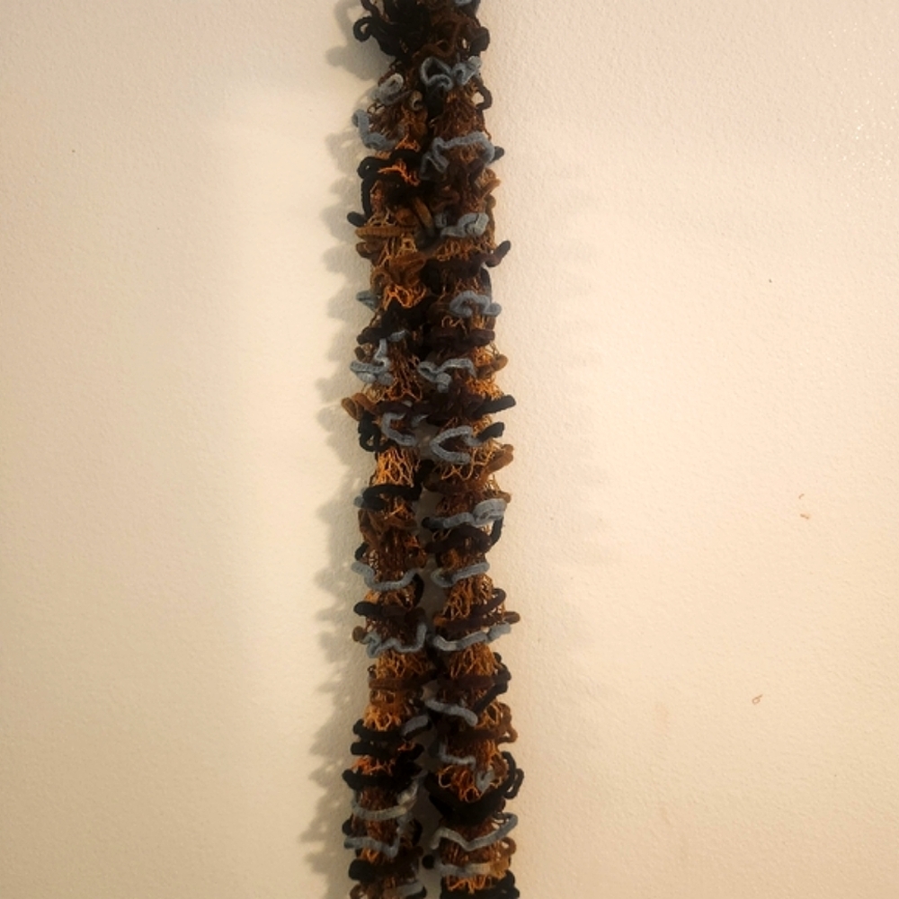 Autumn Handmade Ruffle Knit Velvet Scarf